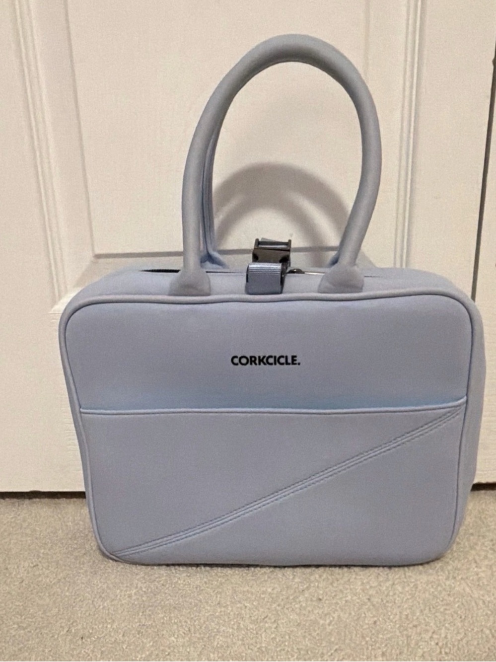 Corkcicle Powder Blue Laptop Tote Bag